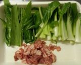豚肉とチンゲン菜のあんかけ炒め作り方1写真