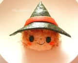 【キャラ弁】ハロウィン魔女っ子ちゃん弁当作り方8写真