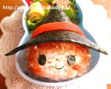 【キャラ弁】ハロウィン魔女っ子ちゃん弁当作り方9写真