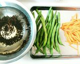 いんげん・人参・ひじきのごま和え作り方1写真