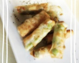 居酒屋おつまみ!!枝豆と海老の春巻き風。作り方4写真