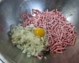 うずら卵で作るお弁当ハンバーグ作り方3写真