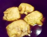 ラクレットで餅卵巾着煮♪作り方7写真