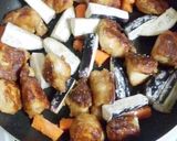 ナスと鶏肉とキャベツのピリ辛中華炒め☆作り方4写真