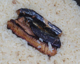 簡単炊き込みご飯！さんまの蒲焼きの缶詰で作り方5写真