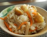 秋の味覚★栗と舞茸の炊き込みご飯作り方7写真