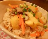 秋の味覚★栗と舞茸の炊き込みご飯作り方8写真