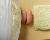 即席簡単カルボナーラ風白菜やきそば作り方2写真