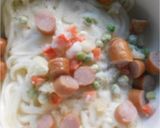 カマンベールうどん作り方3写真