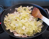 白菜と豚挽肉のとろとろあんかけご飯☆作り方3写真