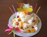 リラックマ☆簡単バースディーケーキ作り方4写真