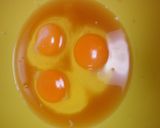 三つ葉・青ねぎ入り卵焼き、大根おろし添え作り方3写真