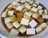 豆腐・さんまの蒲焼缶・ニラの卵とじ作り方3写真