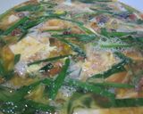 豆腐・さんまの蒲焼缶・ニラの卵とじ作り方7写真