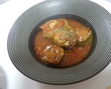 ピーマンの肉詰めミートソース煮込み作り方4写真