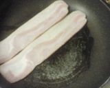 【ジブリ】ハウルの動く城*ベーコンエッグ作り方2写真