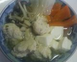 ふわふわの鶏だんご鍋作り方4写真