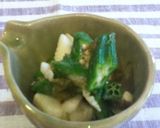 和食小鉢♪オクラと長芋の梅肉とろろ和え作り方3写真