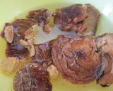 鶏もも肉とごぼう・人参・干し椎茸の煮物作り方1写真
