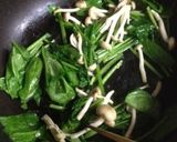 ほうれん草と豆富&しめじのあんかけ作り方2写真