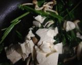 ほうれん草と豆富&しめじのあんかけ作り方3写真