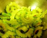 ゴーヤーと人参の味噌きんぴら作り方1写真