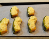 かぼちゃのガーリックマヨ焼き＊山椒風味作り方3写真