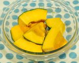 ほっこり✽醤油麹でかぼちゃ煮作り方1写真