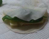 ビールの簡単おつまみに餃子の皮でとろーり作り方3写真