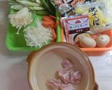 ずぼらママの焼きそば麺で鍋焼きラーメン作り方1写真