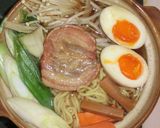 ずぼらママの焼きそば麺で鍋焼きラーメン作り方3写真