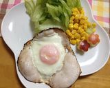 まん真ん中のハムエッグ♬作り方6写真