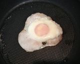 まん真ん中のハムエッグ♬作り方5写真