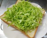 お好み焼き風トースト作り方2写真