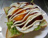 お好み焼き風トースト作り方4写真