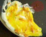 卵とサクラエビのチーズ丼作り方3写真