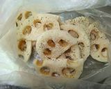 れんこんパルメザンチーズ焼作り方2写真