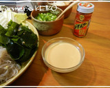 春菊とにんじんとしらすのごまだれあえ作り方4写真