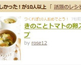 きのことトマトの卵スープ作り方4写真