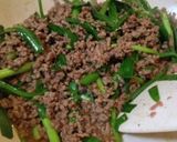 ご飯がすすむひき肉とニラの餃子風そぼろ作り方4写真