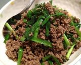 ご飯がすすむひき肉とニラの餃子風そぼろ作り方5写真