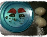 キャラ弁　バス遠足作り方1写真