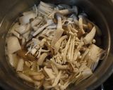 きのこたっぷり！　黒酢と鶏胸肉の酸辣湯♪作り方4写真