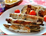 ごぼうの豚肉巻き りんごタルタルで作り方6写真