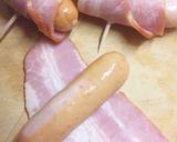 お弁当にも♡ウインナーのベーコン巻き作り方3写真