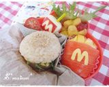 マックnaおにぎり＊ポテトキャラ弁作り方5写真