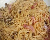 しめじとベーコンの和風？パスタ作り方5写真