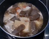 里芋（親いも）とベーコン+蒟蒻の煮物作り方4写真