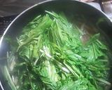 簡単♪水菜とお肉の炊いたん作り方9写真