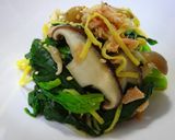 ホウレン草、椎茸、ツナの和え物作り方4写真